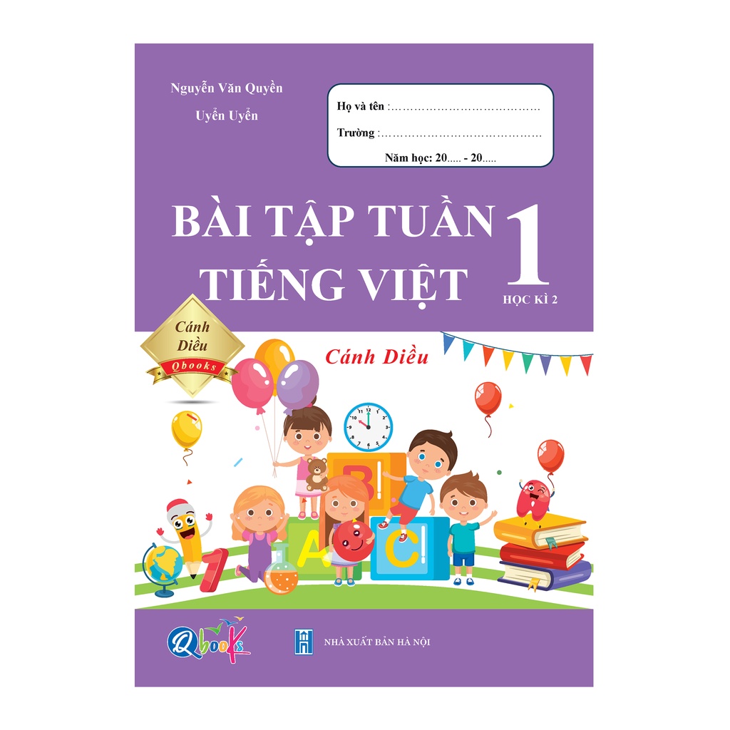 Sách - Combo 8 Cuốn Bài Tập Tuần và Đề Kiểm Tra - Toán và Tiếng Việt lớp 1 - Cánh Diều - Cả Năm