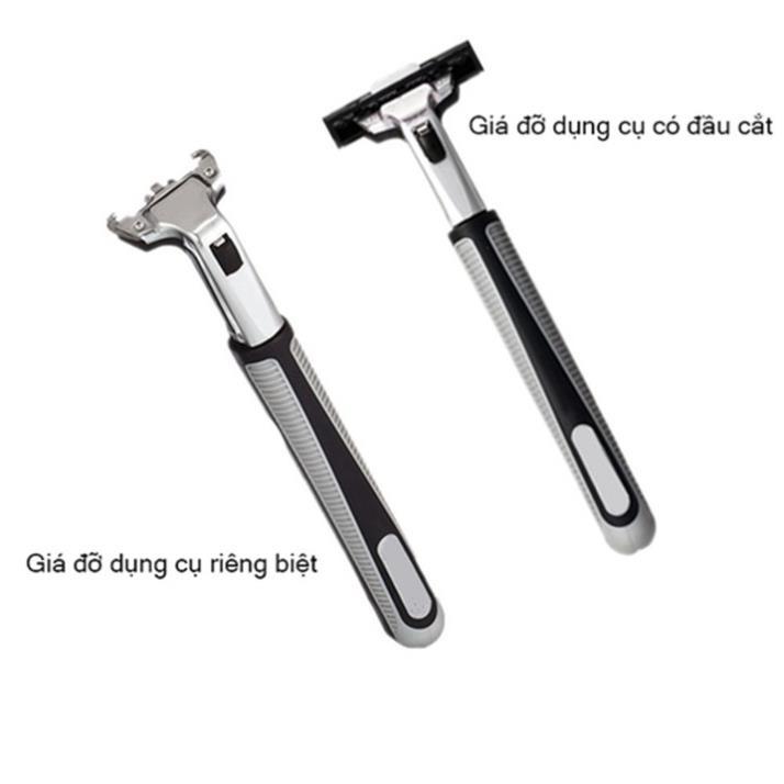 -Bộ Dao Cạo râu Cho Nam Kèm 36 Lưỡi Dao Cạo Cùng 1 Lọ Kem