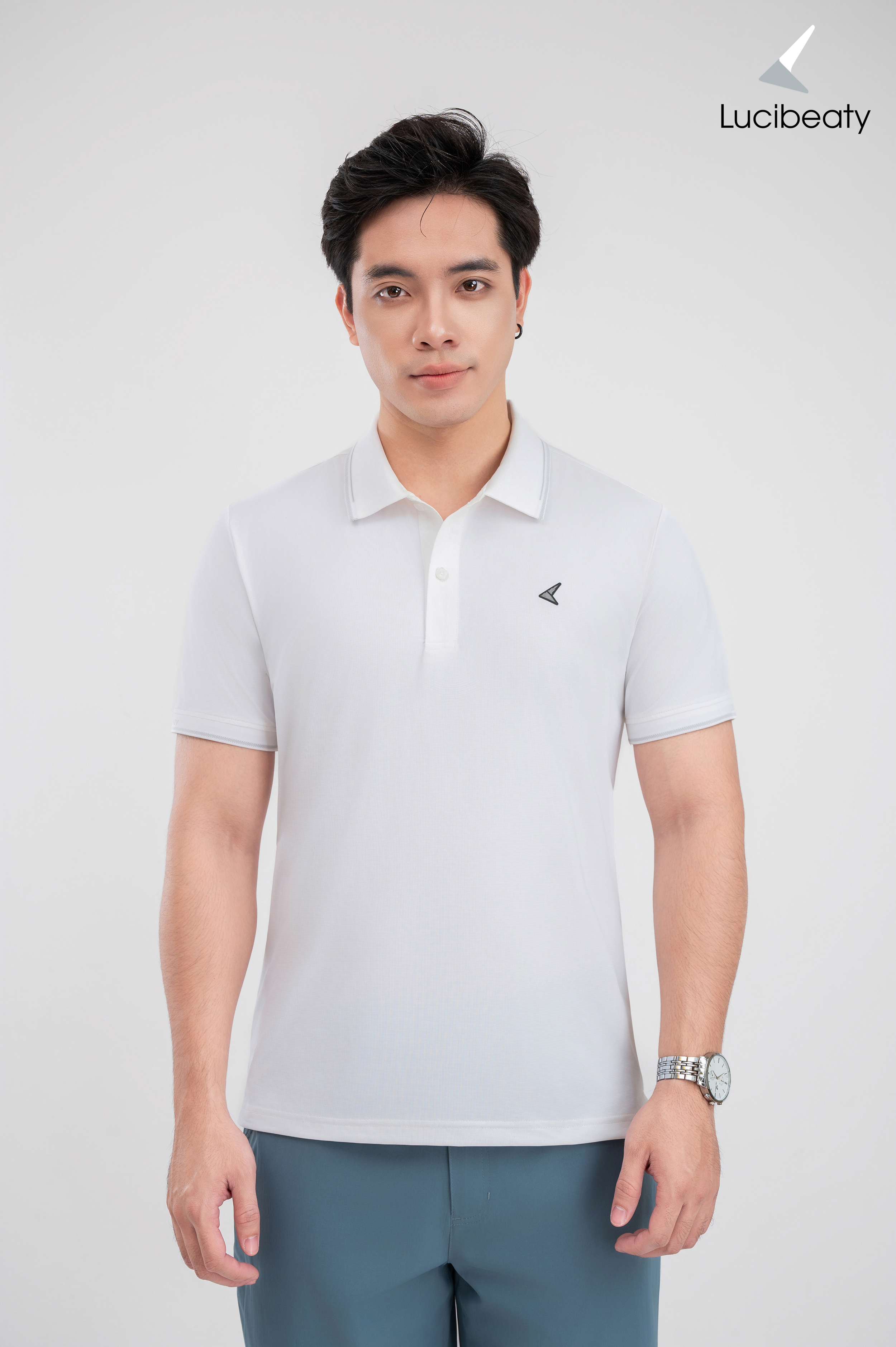 Áo polo nam cao cấp vải Coolmax nhẹ, co giãn tốt, thoáng mát POLO-027