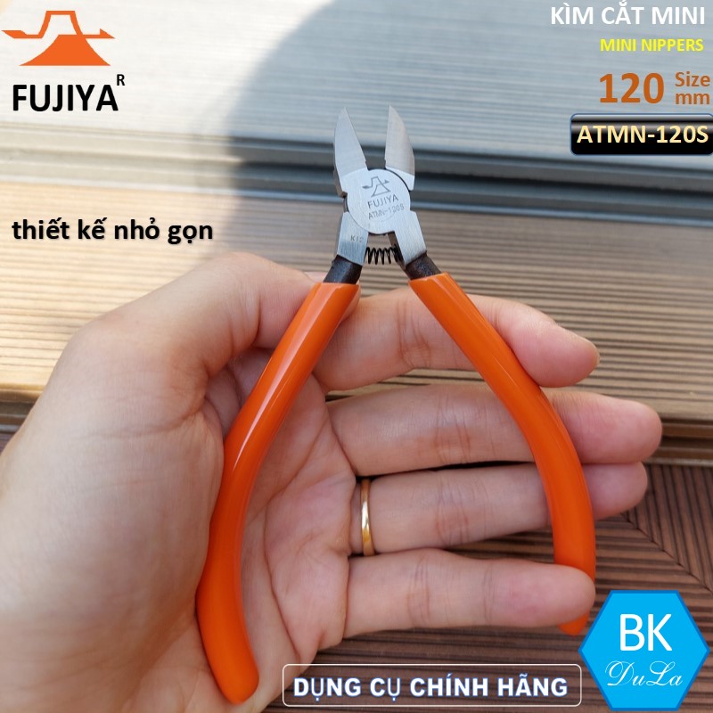 Kìm cắt dây MINI 120mm Fujiya ATMN-120S công nghệ Nhật Bản- Kiềm cắt dây thép dây đồng