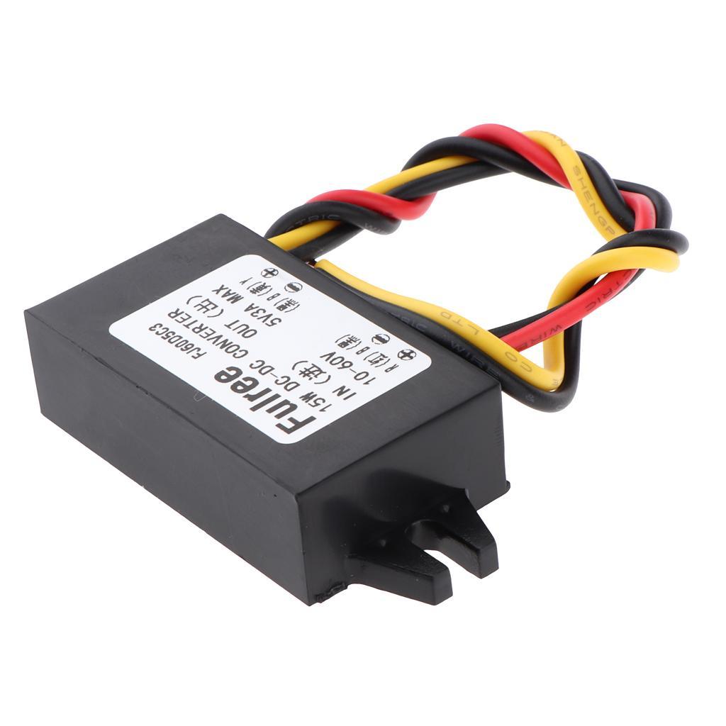 10-60V To 5V 3A 15W DC/DC Buck Converter  Car  Module