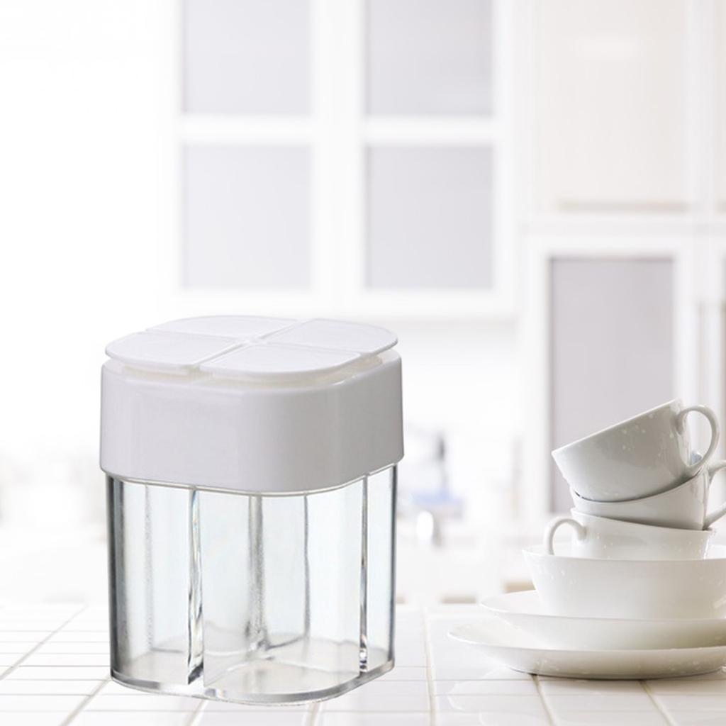 Spice containers Seasoning Condiment Storage Container for Kitchen White