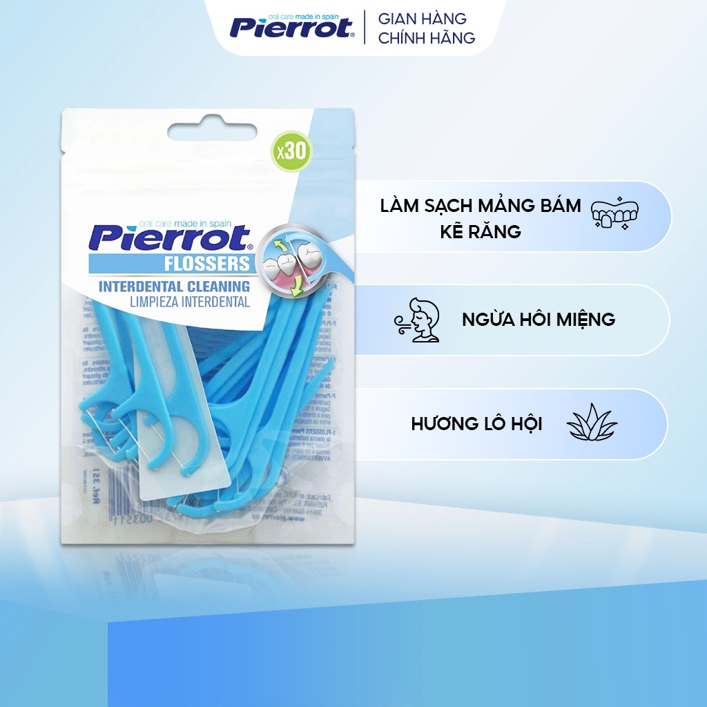 Chỉ kẽ răng Pierrot Flossers Tây Ban Nha 30pcs