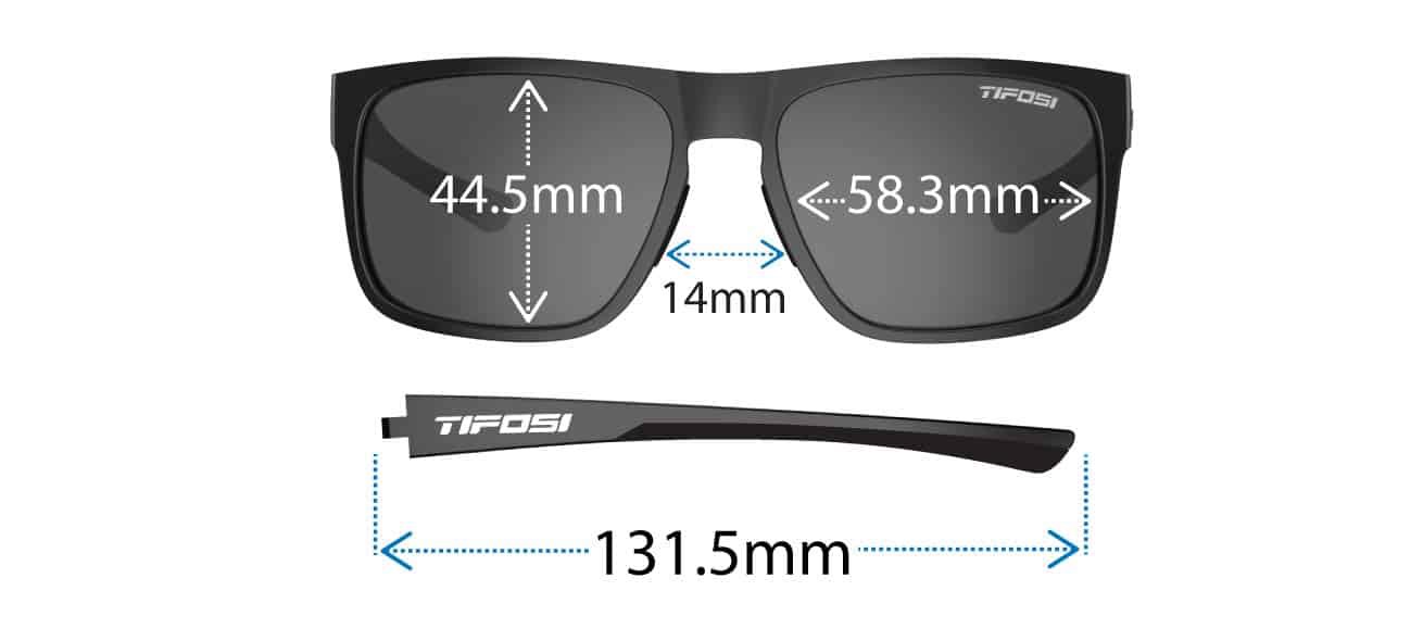 Kính Thể Thao Chạy Bộ TIFOSI SWICK ONYX/BLUE FADE Tròng Sky Blue