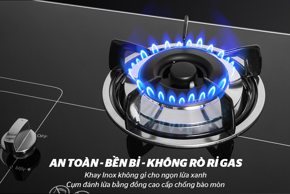 [Hàng Chính Hãng Cao Cấp] Bếp Gas Âm Kính Sunhouse Mama MMB6632 - Bảo hành chính hãng 24 tháng tại nhà - Họng thép không gỉ cao cấp, không sinh muội đen