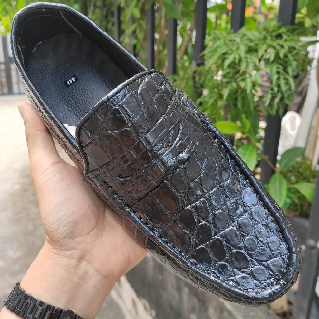 Giày Lười Nam GL3D. Da bụng cá sấu mềm đi rất thoải mái!