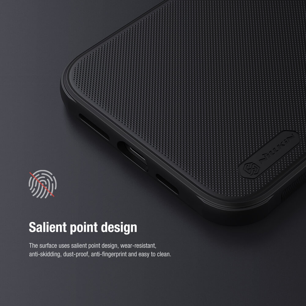Ốp lưng cho iPhone 12 Pro Max 6.7 inch chống sốc mặt lưng nhám hiệu Nillkin Super Frosted Shield Pro cho khả năng chống sốc cực tốt, chất liệu cao cấp, mặt lưng nhám sang trọng - Hàng chính hãng
