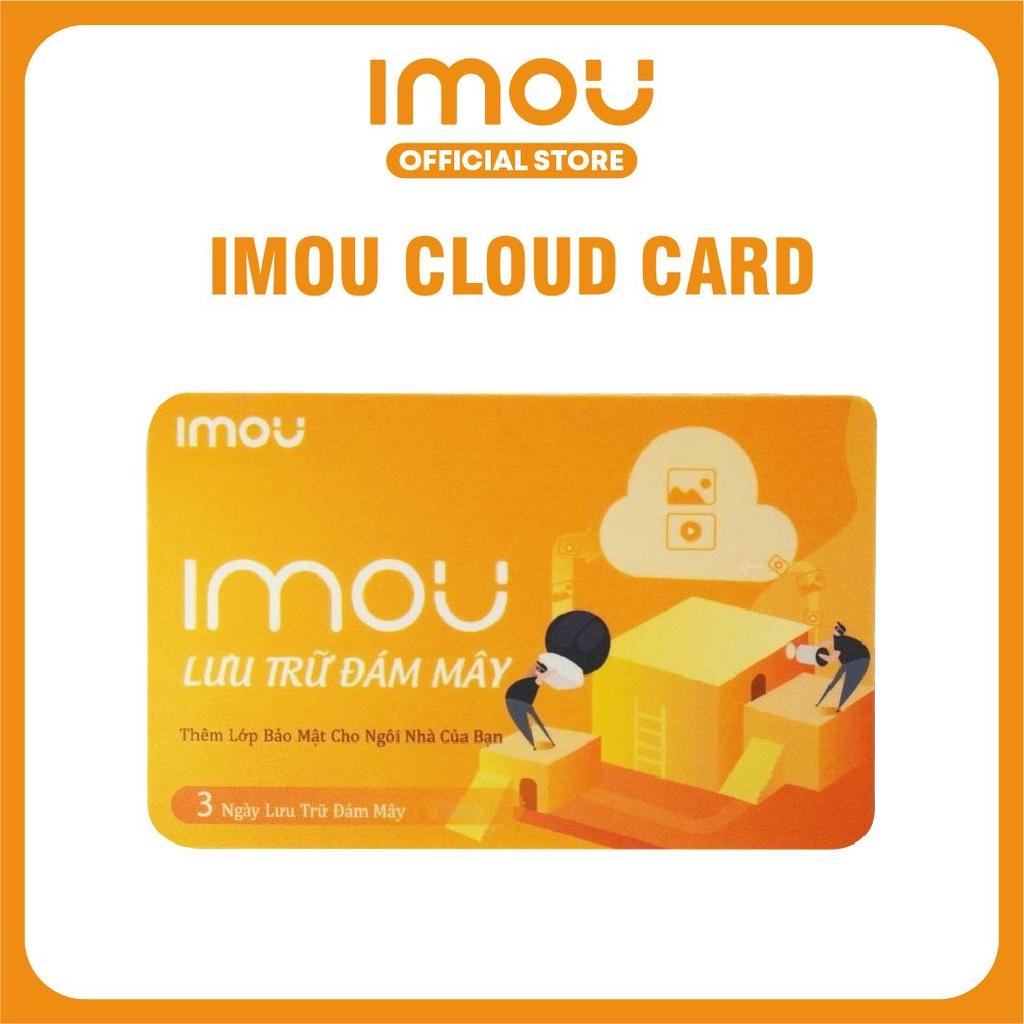Thẻ Imou lưu trữ đám mây - Gói 1 tháng I Hàng chính hãng