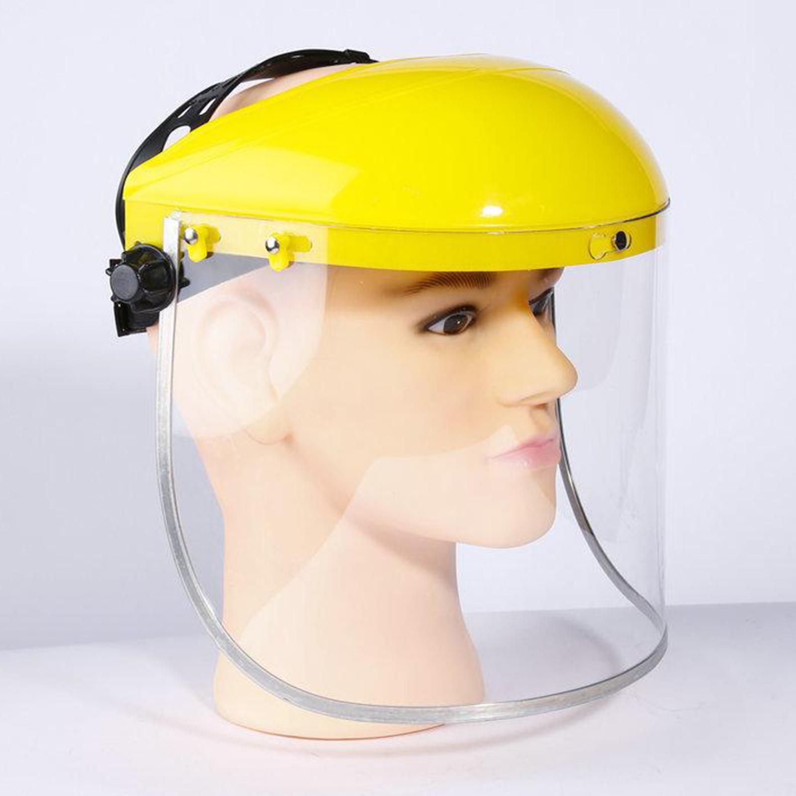 Anti Fog Full Face Shield Head-mounted Safety Anti-splash Clear Glasses Visor Safety Work Welding Grinding Helmet Cover