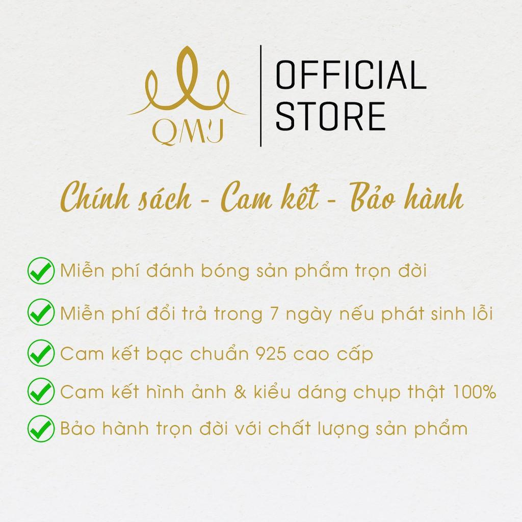 Nhẫn bạc QMJ Cầu hôn nạm đá sáng - Q001