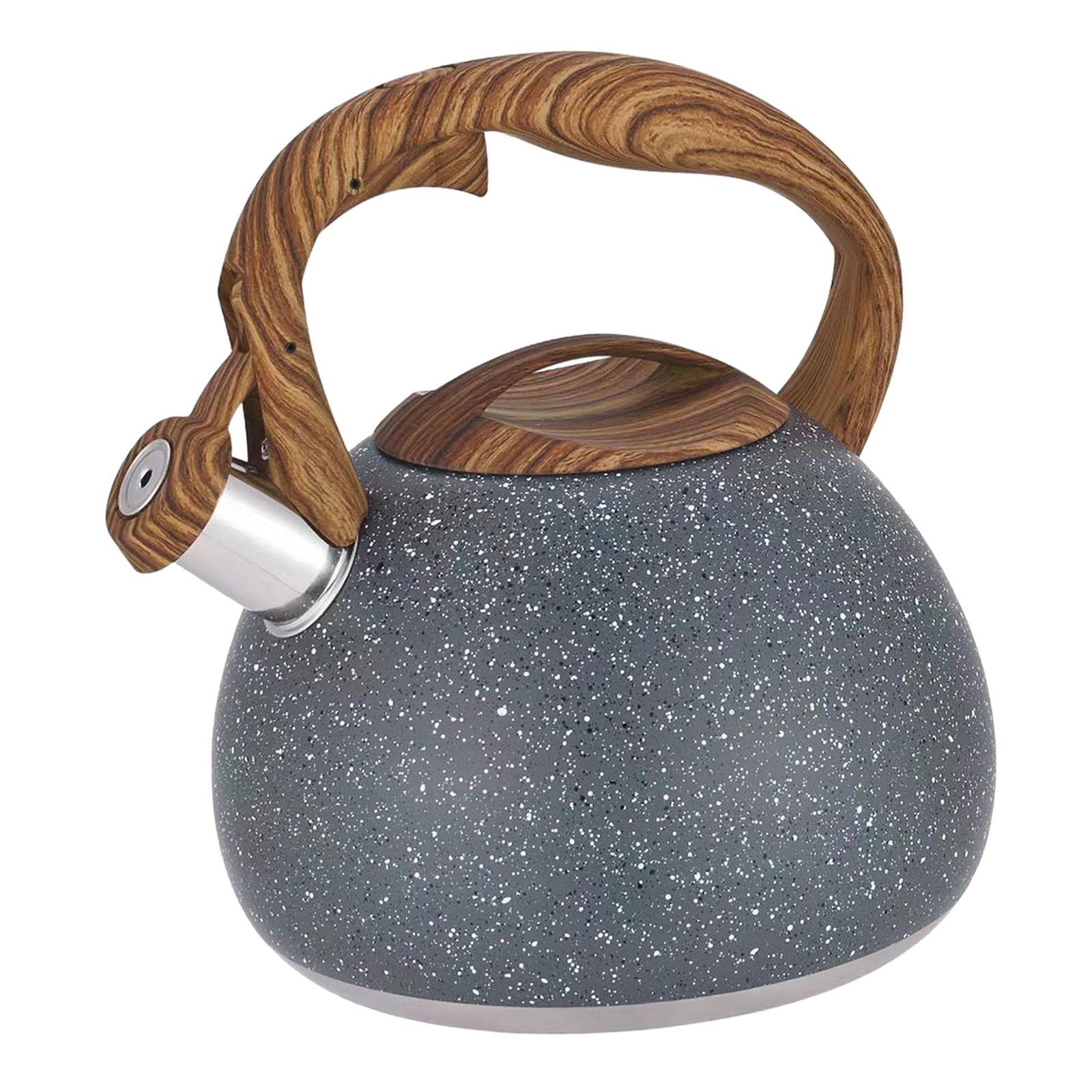 Whistle Tea Pot Anti-Scald Handle Teapot for Tea Coffee Milk Gas Induction