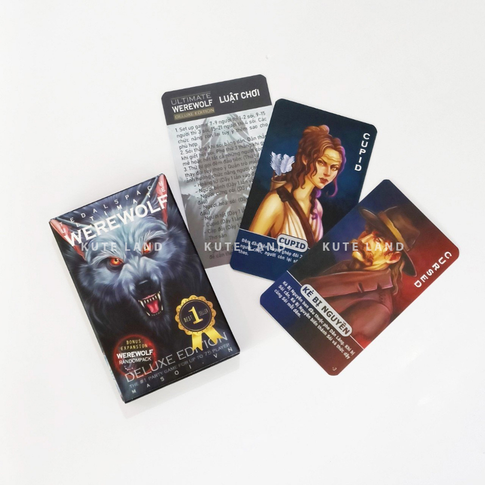 Bộ Ma sói Deluxe 21 lá bộ bài Board Game được ưa chuộng mọi lứa tuổ
