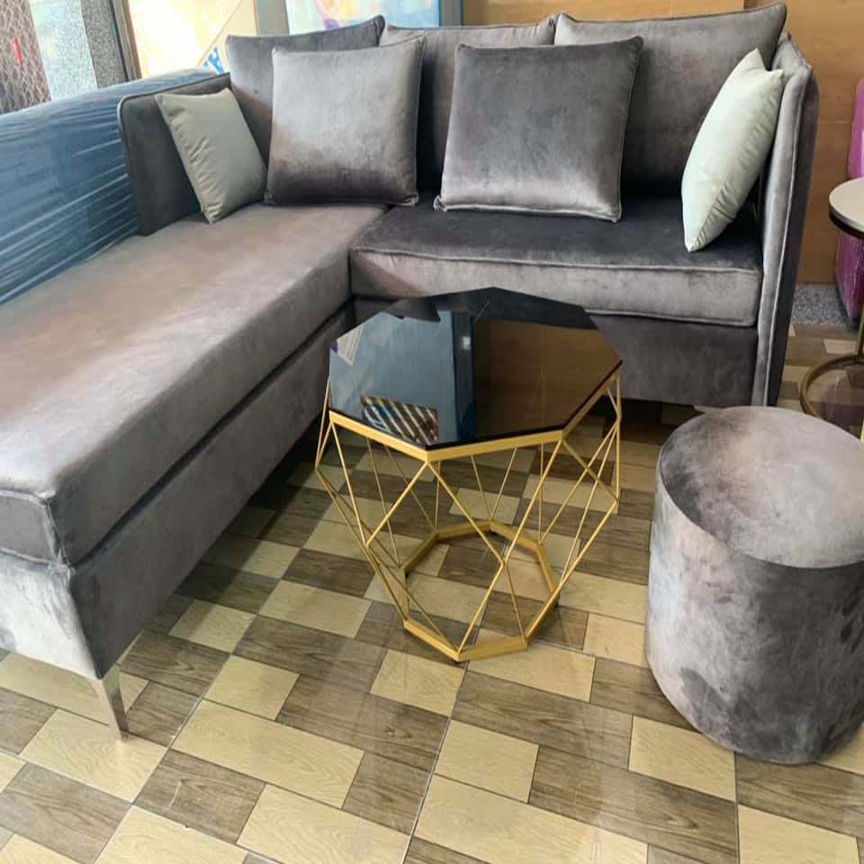 Bộ bàn ghế sofa phòng khách góc chữ L giá rẻ hiện đại