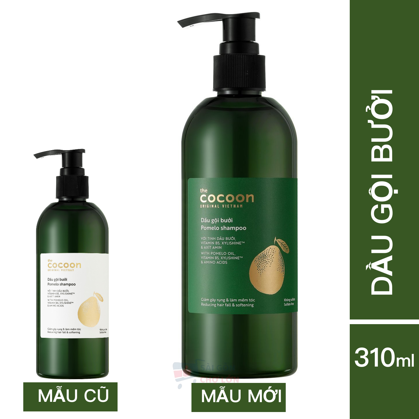 Dầu gội bưởi Cocoon giúp giảm gãy rụng và làm mềm tóc 310ml