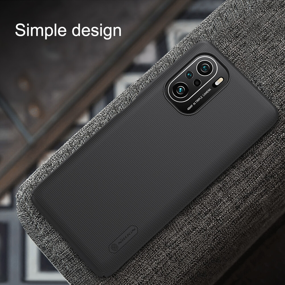 Ốp lưng cho Xiaomi Redmi K40, K40 Pro, K40 Pro+, Mi11i , Poco F3 Nillkin dạng sần đen - Hàng nhập khẩu