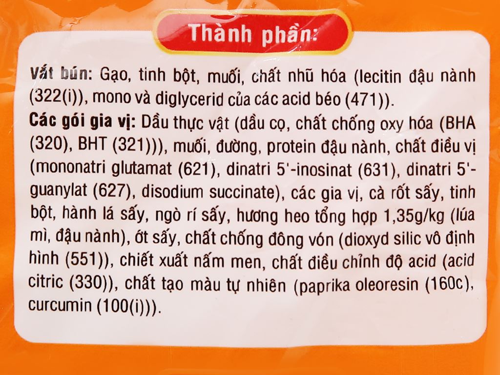 [BÚN GIÒ HẰNG NGA] BÚN GIÒ HEO HẰNG NGA THÙNG 30 GÓI X 75GRAM