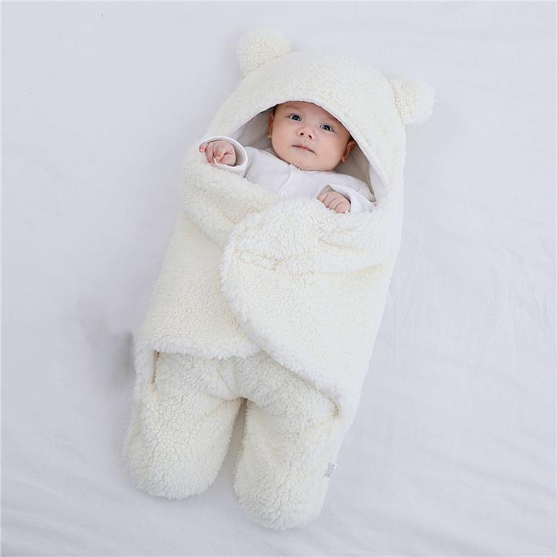 Mềm Mại Cho Bé Sơ Sinh Bọc Chăn Túi Ngủ Cho Bé Bao Da Cho Trẻ Sơ Sinh Sleepsack Thoải Mái Làm Dày Ủ Kén Cho Bé 0-9 tháng