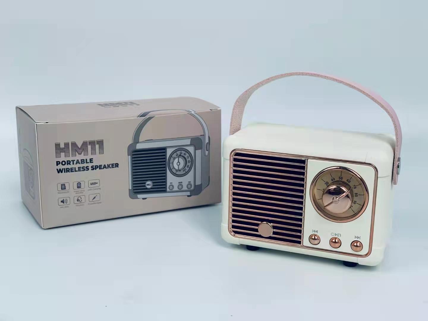 Loa Bluetooth không dây cổ điển EONKO HM11 với TF USB FM AUX Rảnh tay Màu sắc: đen HM11