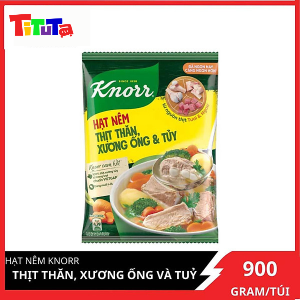 Hạt nêm Knorr Thịt thăn (xương ống&amp;tủy) 900g