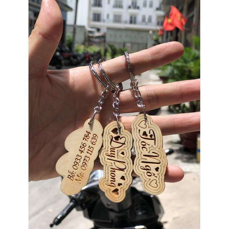 Móc Khóa Cắt Tên - Chữ Theo Yêu Cầu