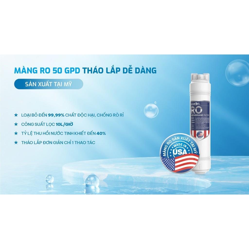 [ĐỘC QUYỀN ONLINE -TẶNG BỘ LÕI] Máy lọc nước RO 12 lõi Karofi KAQ-EC19 -BỔ SUNG HYDRO-ION KIỀM, Công nghệ AioTec, BH36