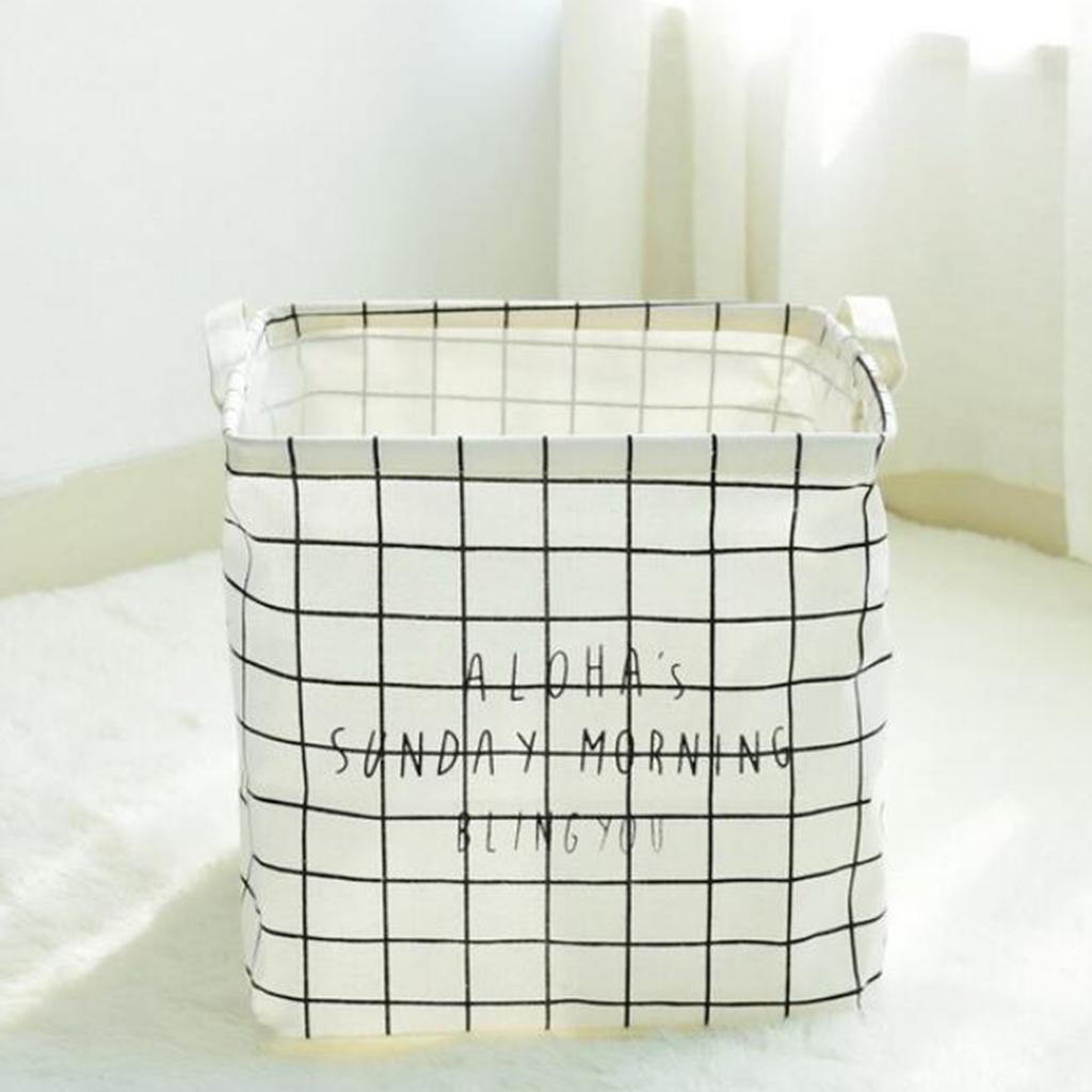 Foldable Clothing Storage Bucket Laundry Basket Organizer Bags