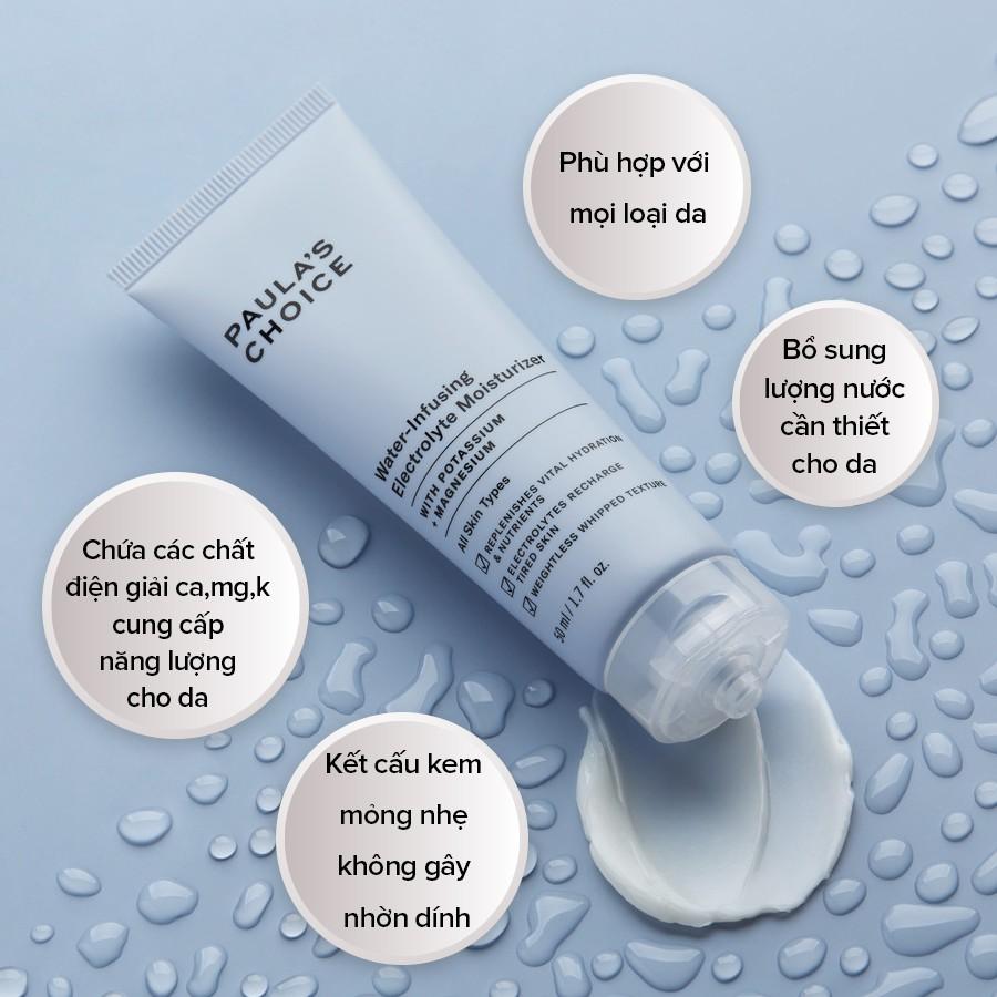 Kem dưỡng ẩm ngậm nước dành cho da mất nước Paula's Choice Water-Infusing Electrolyte Moisturizer