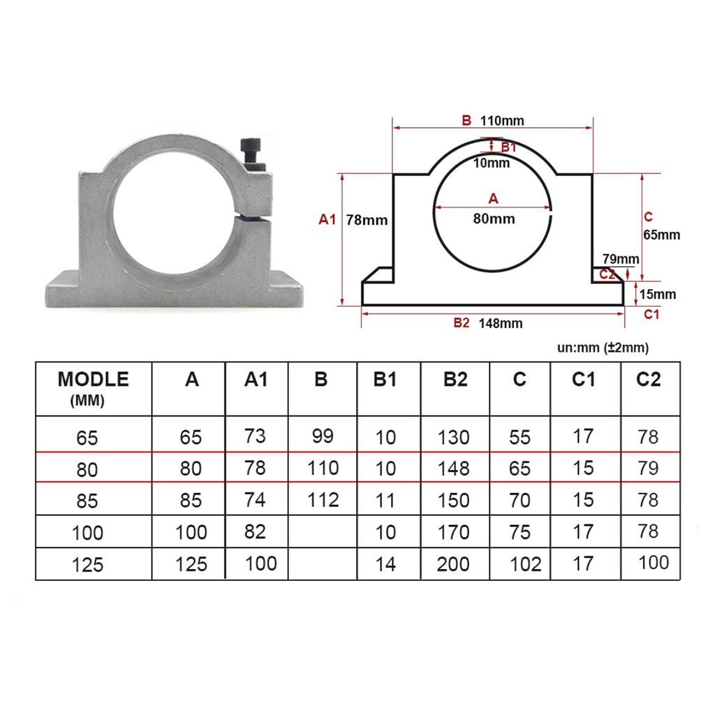 1pc Spindle Motor Mount Bracket Clamp for CNC Engraving Machine