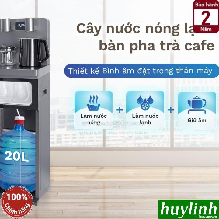 Cây nước nóng lạnh kết hợp bàn pha trà cà phê Fujie TBH1332E -  làm lạnh bằng chip điện tử - Hàng chính hãng