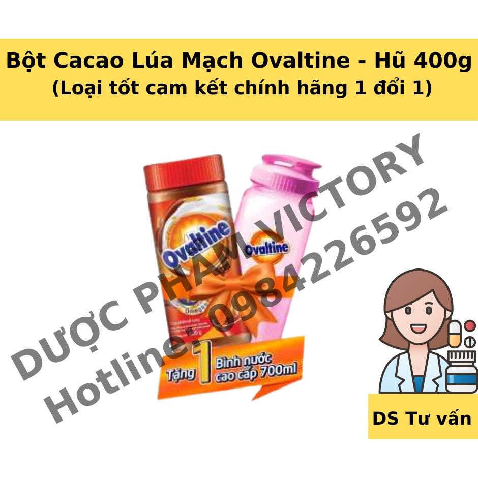 Bột Cacao Lúa Mạch Ovaltine - Hũ 400g (cam kết 1 đổi 1)