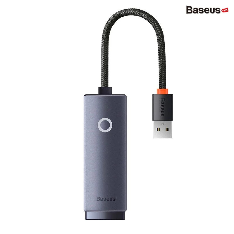 Hub Chuyển Đổi Kết Nối USB/ Type C to LAN RJ-45 Baseus Lite Series Ethernet Adapter 100Mbps/1000Mbps - Hàng chính hãng