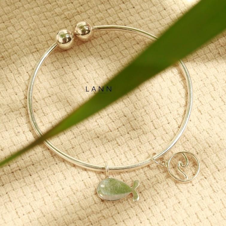 Kiềng Mix Charm Cá Heo Mix Charm Sóng S925 LANN
