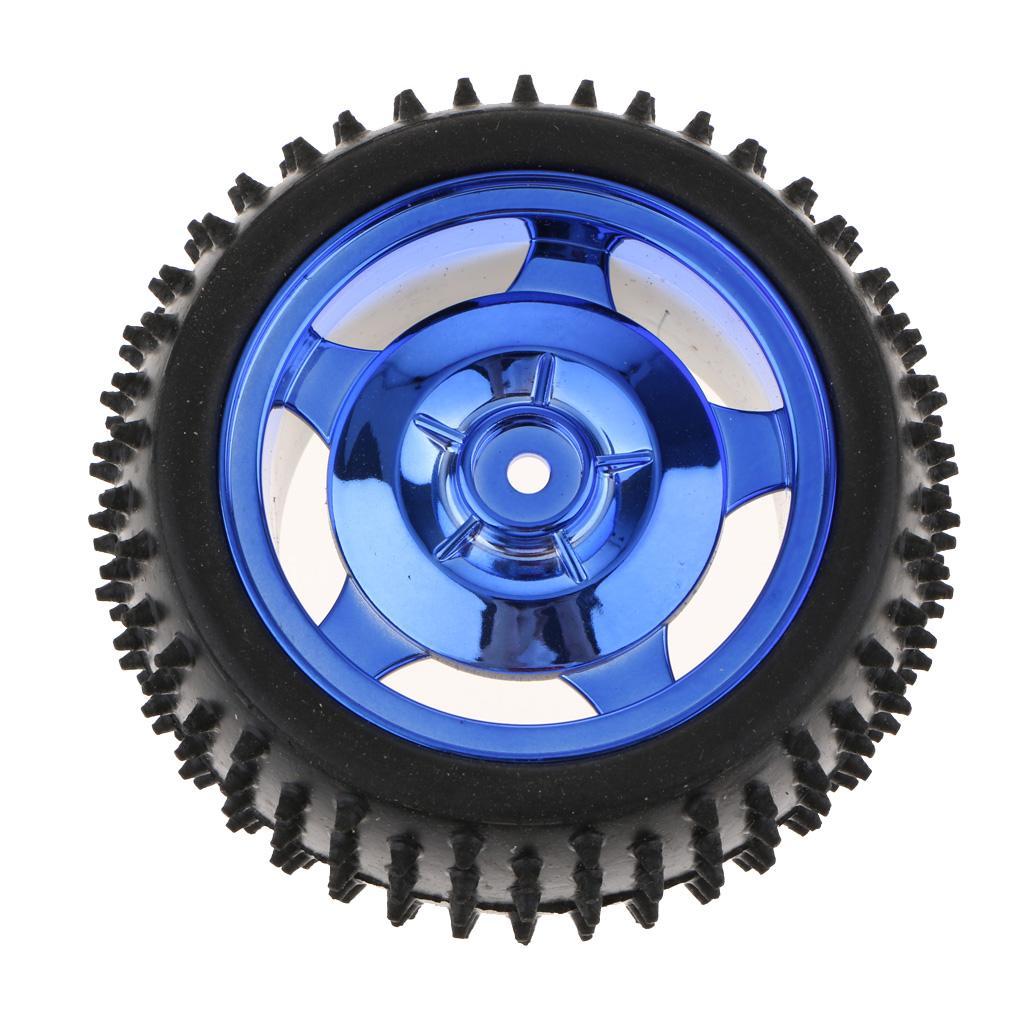 Small Smart Car Model Robot Rubber Tire Wheel 85x38mm For Arduino