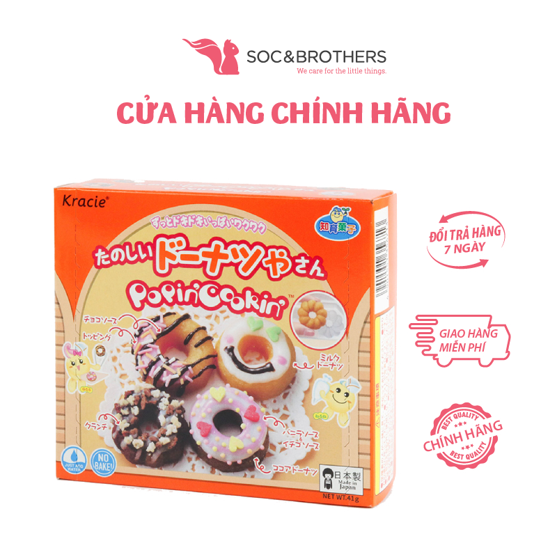 Kẹo sáng tạo Kracie bánh Donuts Popin Cookin Tanoshii Donuts