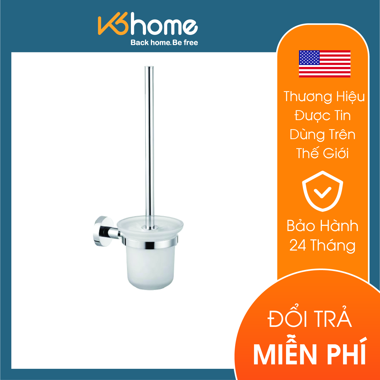 Chổi cọ toilet có giá đỡ dòng Karon Moen - ACC0605