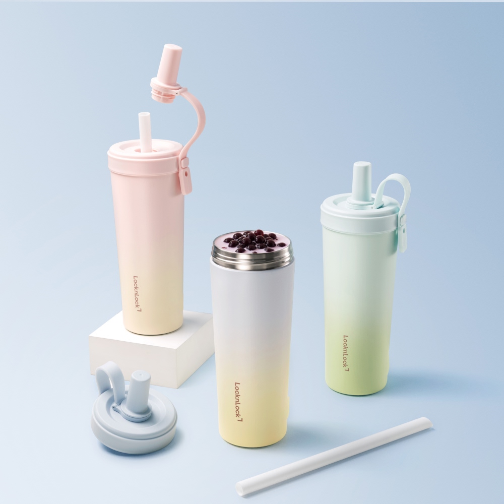 Bình Giữ Nhiệt Phủ Sứ LocknLock Ceramic Milk Tea Tumbler LHC4369 720ml, Hàng Chính Hãng, 3 Màu - JoyMall