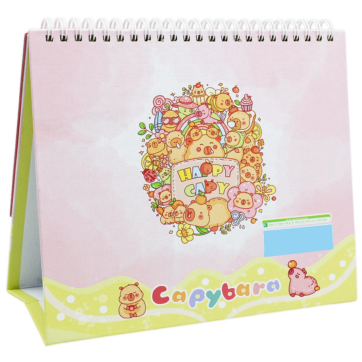 Lịch Để Bàn - Capybara Funny Time - 2025-GDPN-APYBARA