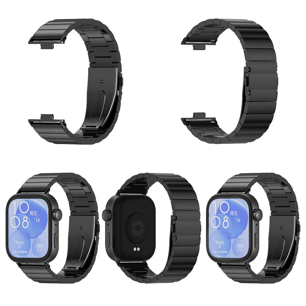 Dây Thép Mắt Ngang cho Huawei Watch Fit 3 / Huawei Watch Fit 4 / Huawei Watch Fit 4 Pro / Huawei Watch Fit 5 / Huawei Watch Fit 5 Pro - Hàng Chính Hãng