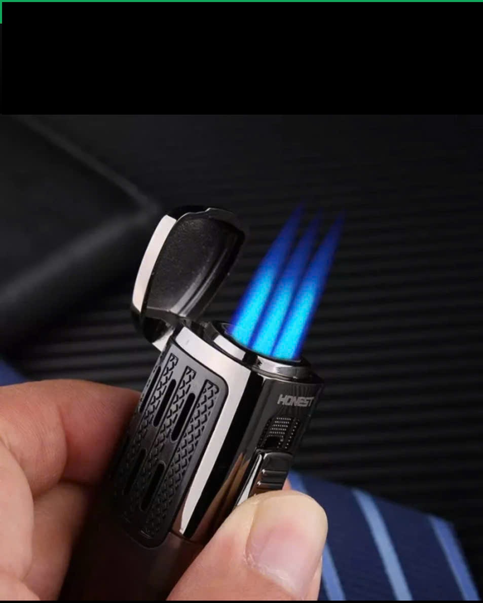 Vỏ Hộp Quẹt Bật Lửa Khò 3 Tia BCZ-466, Có Đục -Nhiều Màu