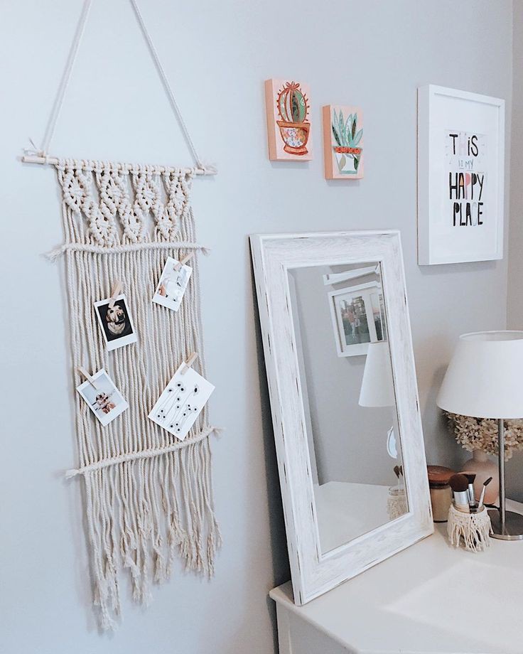 rèm treo ảnh trang trí tết macrame thủ công kèm kẹp gỗ