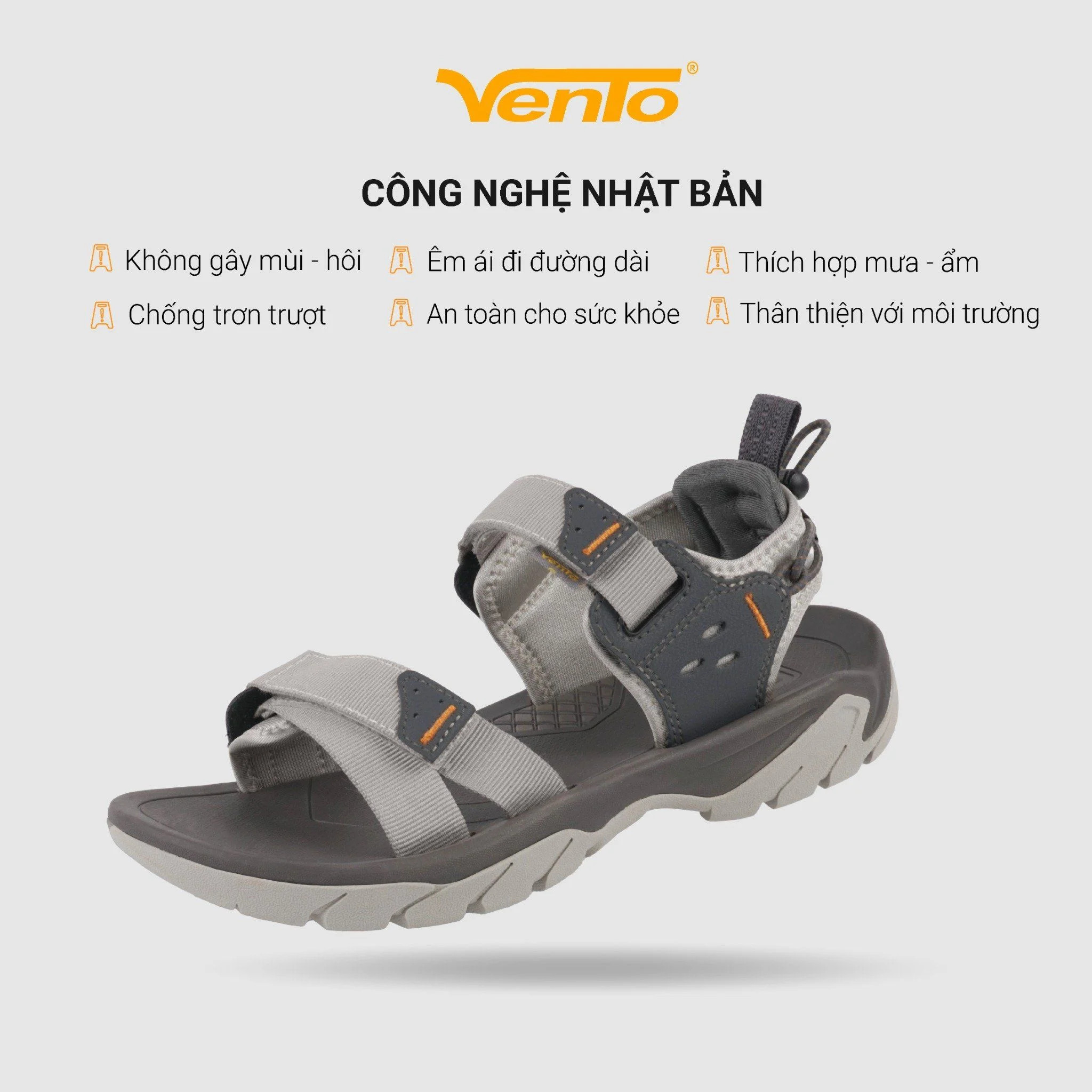 Giày Sandal Nam/ Nữ Vento HUNTER big size dạo phố đi chơi đi học SD11009