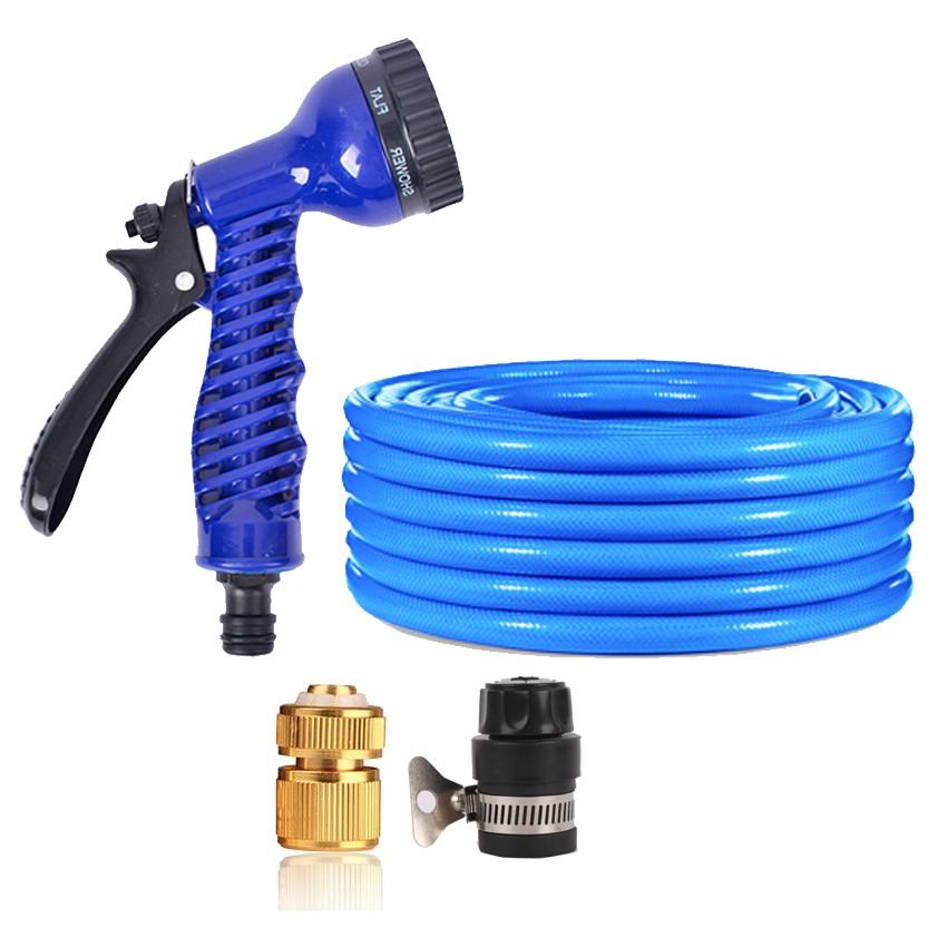 Bộ vòi tưới cây,rửa xe tăng áp lực nước 15m(cút đồng nối nhựa đen 713-2) 206843