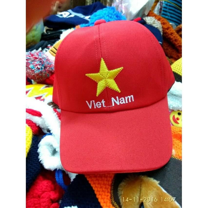 mũ lưỡi trai việt nam đỏ trơn (nam nữ)