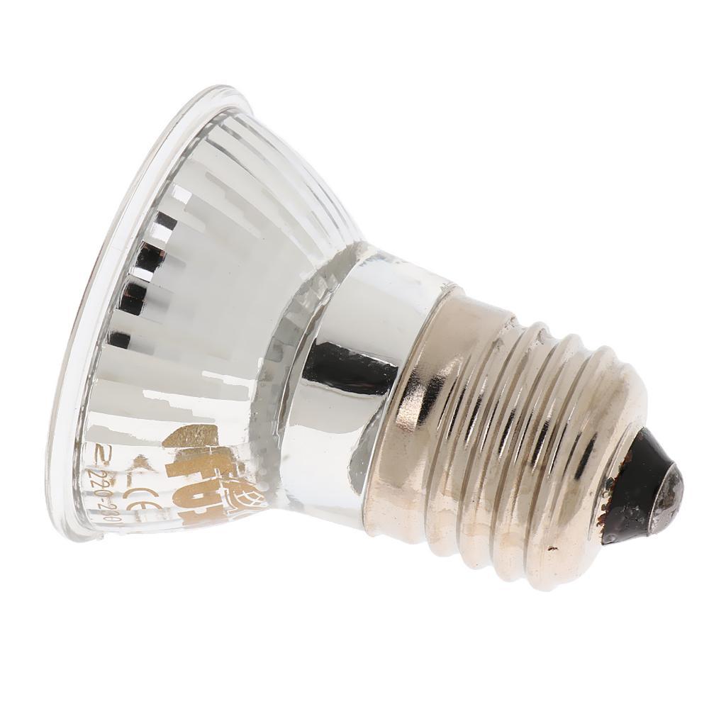 2pcs 50W E27 UVA+UVB Light Bulb Reptile Pet Terrarium Brooder Heater Lamp