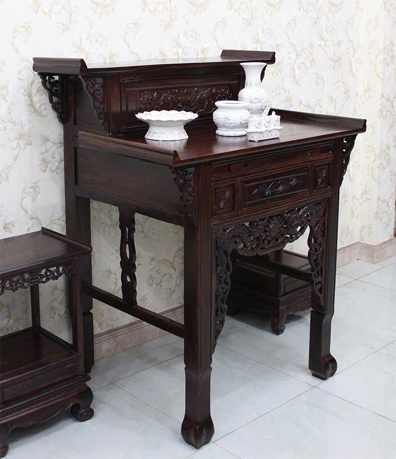 Bàn cúng gỗ , bàn gia tiên ,Bàn thờ gia tiên 2 tầng gỗ muồng , Bàn Thờ Phật