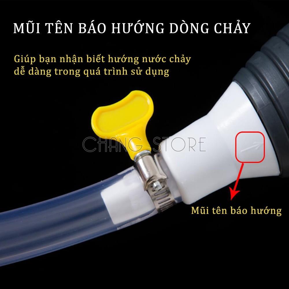 Ống bơm hút rượu, xăng dầu, Dụng cụ bơm hút chất lỏng bóp tay siêu tiện lợi