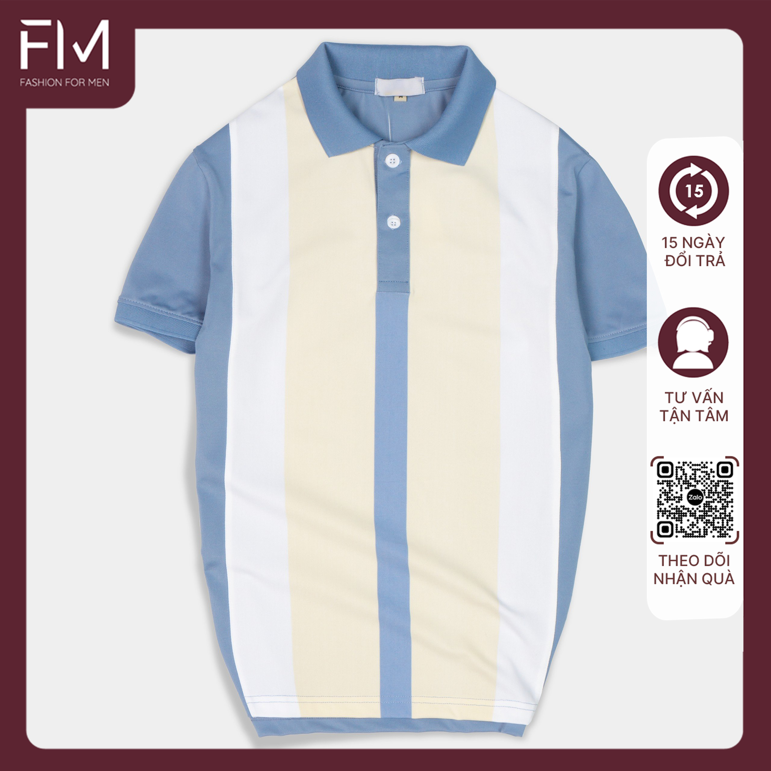 Áo polo thời trang nam, áo thun có cổ, thiết kế kiểu dáng trendy, dễ dàng phối đồ - FORMEN SHOP - FMPS202