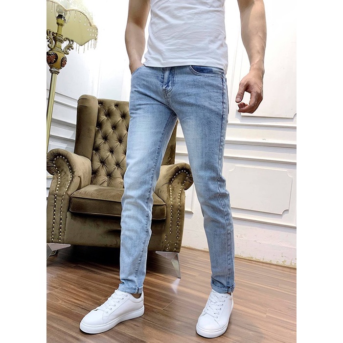 Quần Bò Nam Dài- Quần Jean Nam chất Cotton Denim Co Dãn, kiểu dáng Basic thời trang, phối đồ dễ dàng DazzieMenwears