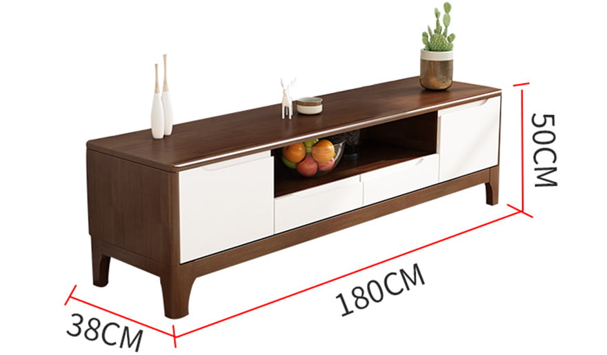 Kệ tivi đa năng bằng gỗ sồi tự nhiên