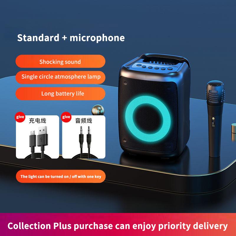 Âm thanh Bluetooth Home Loa siêu trầm đôi Loa âm thanh nổi 3d Square Dance Cửa hàng ngoài trời Không dây chuyên dụng Mới nhỏ Màu sắc: cam